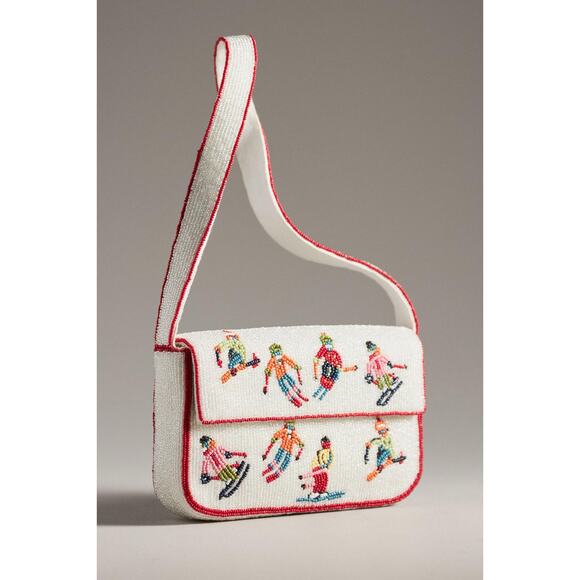 Anthropologie Handbags - Anthropologie Fiona Beaded Bag Skiers Edition
